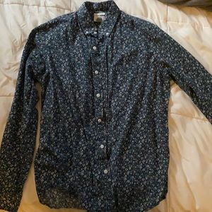 Slim fit flower dress shirt